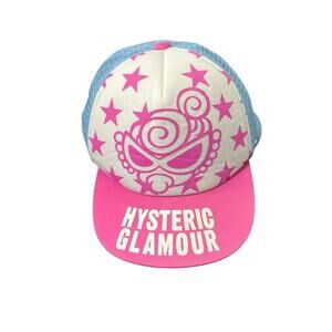Hysteric Glamour Pink and Baby Blue Trucker Hat